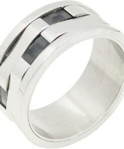 Anillo alianza acero Viceroy