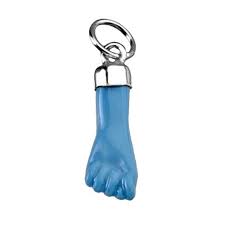 Colgante plata mano turquesa