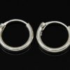 Pendientes plata aro 16x2 mm.