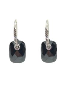 Pendientes plata piedra onix