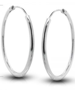 Pendientes plata aro 20x1.5mm.