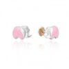 Pendiente plata elefante rosa