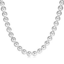 Gargantilla plata bolas 8-mm.