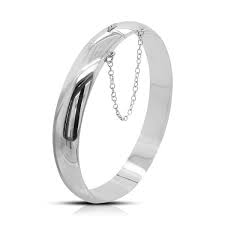 Pulsera media caña lisa