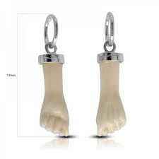 Colgante plata mano blanca