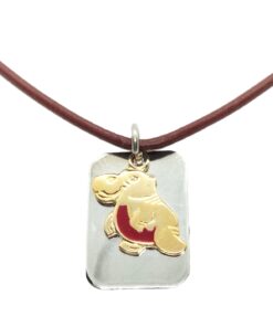 Colgante plata de ley hipopótamo