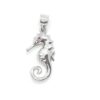 Colgante plata caballito de mar