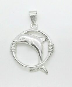 Colgante plata ley delfín