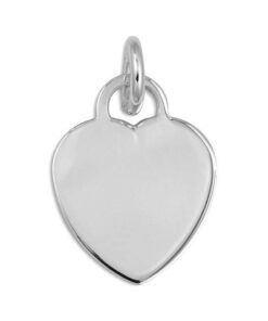 Colgante plata corazón liso