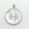 Colgante plata con nácar niños