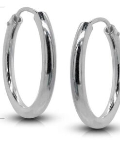 Pendientes plata aro 16 x 3mm.