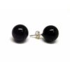 Pendientes perla negra 8mm.