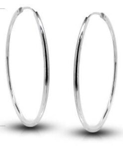 Pendientes plata aro 30x1.5