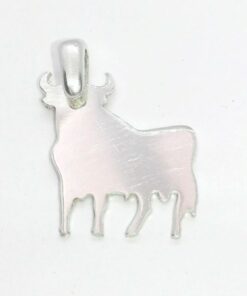 Colgante plata ley toro