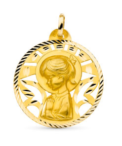 Medalla oro Virgen niña