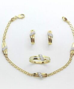 Juego Comunión oro con pulsera