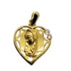 Medalla Virgen niña corazón