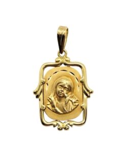 Medalla oro Virgen niña