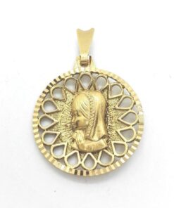 Medalla oro virgen niña