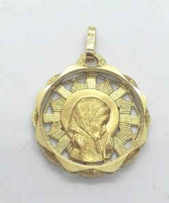 Medalla comunión Virgen niña