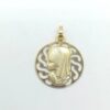 Medalla oro Virgen niña