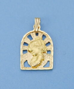 Medalla oro Virgen niña