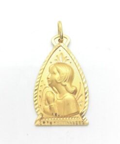 Medalla oro Virgen niña