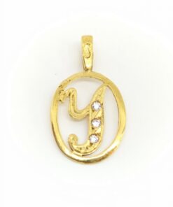 Colgante letra "Y" con cerco