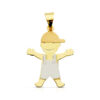 Colgante oro niño bicolor