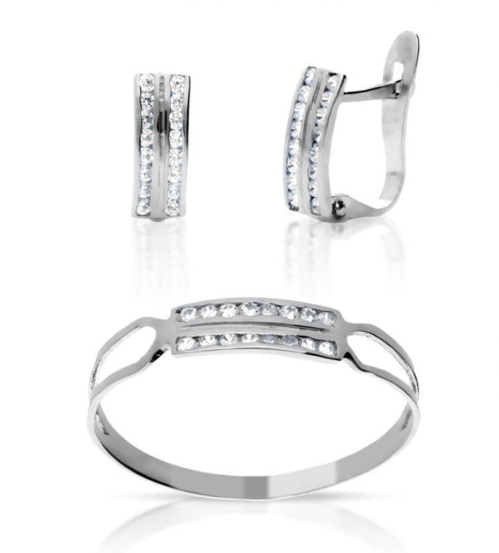 Juego Comunión oro blanco