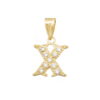 Colgante oro letra X 16mm