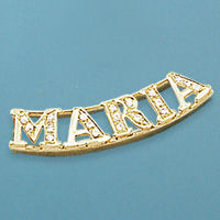 Colgante nombre con piedras