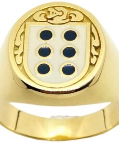 Sello escudo heráldico apellido Castro