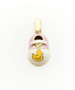 Colgante oro botita esmaltada