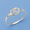 Anillo oro blanco con diamantes
