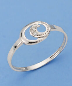 Anillo oro blanco con diamantes