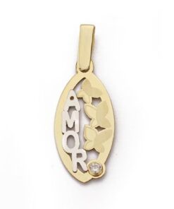 Colgante amor oro 9ktes