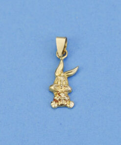 Colgante oro figura conejo