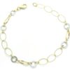 Pulsera oro ley bicolor