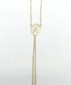 Pulsera oro dedo letra A