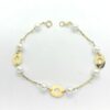 Pulsera comunión oro perlas