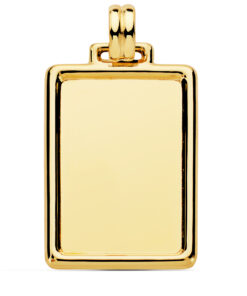 Chapa lisa con reborde