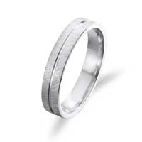 Alianza plata rodiada matizada