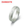 Alianza plata rodiada con diamante