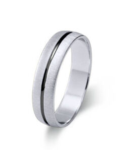 Alianza plata y rodio negro