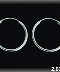 Pendientes aro liso 30x2 mm.