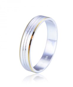 Alianza plata de ley bicolor