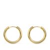 Pendientes aro medida 17 x 2 mm, oro 18k