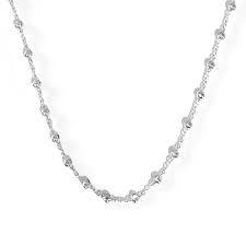 Cadena plata singapur bolas