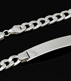 Esclava plata eslabón barbado